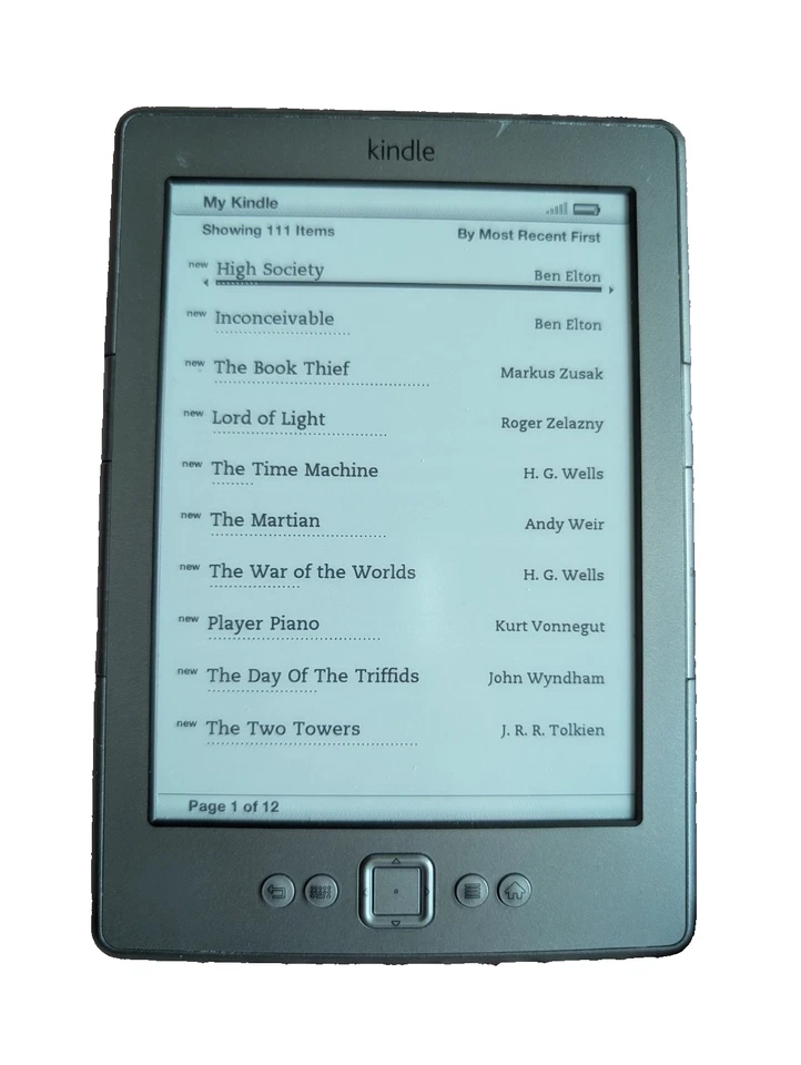 Amazon Kindle 4th Generation - D01100 eBook Reader - Wi-Fi 6" Display Graphite - Image 2 of 4
