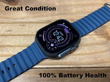 Apple Watch Ultra 3 - 49MM (Unlocked + GPS) Black Titanium + Blue Ocean Band