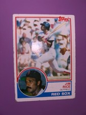 1983 Topps #30 Red Sox HOF Jim Rice Baseball Card