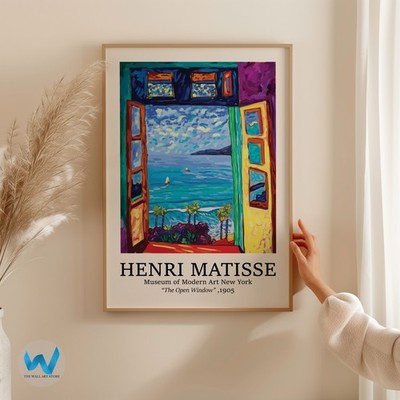 Henri Matisse Wall Art Poster - The Open Window 1905 Premium