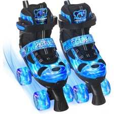 Nattork Kids Roller Skates for Girls Boys, 4 Size Adjustable