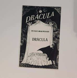 LARGE VINTAGE PLAYBILL PROGRAM DRACULA LECLERK
