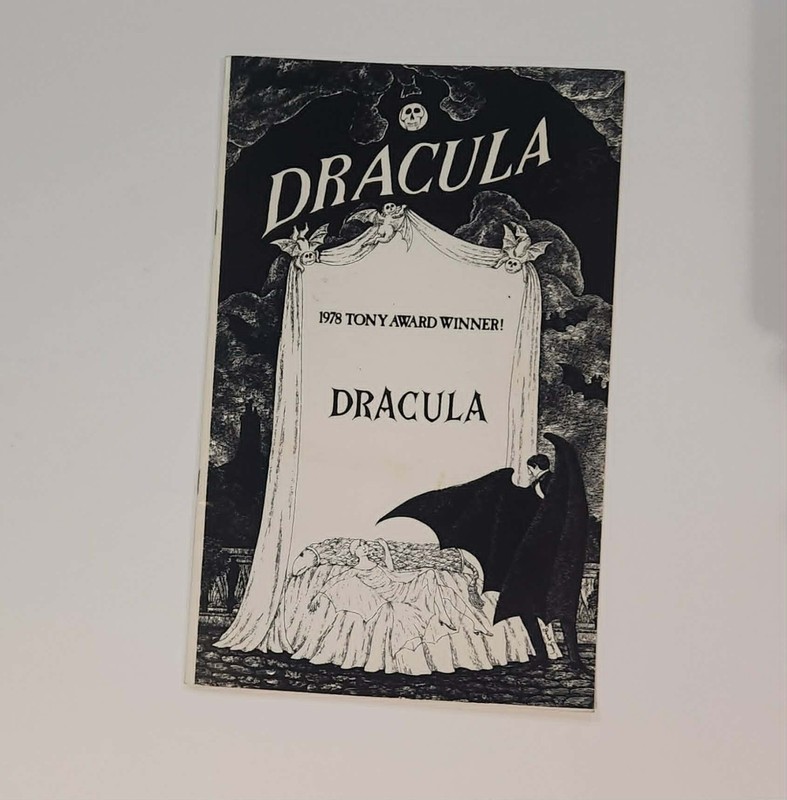 LARGE VINTAGE PLAYBILL PROGRAM DRACULA LECLERK