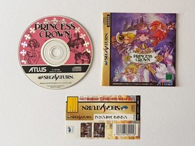 Sega Saturn Princess Crown w/Spine SS Atlus Action RPG Game Japan JP