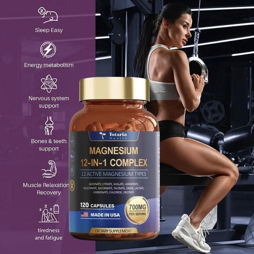 Magnesium12 in 1 Complex - Magnesium Glycinate,Citrate, Malate. L-Threonat NEW ╲ - Picture 10 of 19