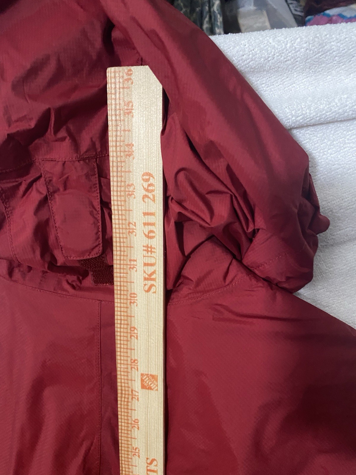 Sold Out Marmot PreCip Rain Jacket Men L Burgundy Red Hood Vent Full Zip 41200 image 10