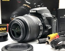 Nikon D5500 DSLR Camera 2400shots w/ AF-P 18-55mm lens Kit w/Box Exc 5 406A