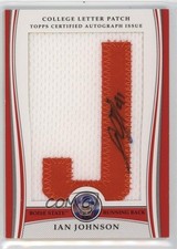2009 Bowman Draft Picks College Letter /150 Ian Johnson #LAP-IJ Patch Auto 0f7i