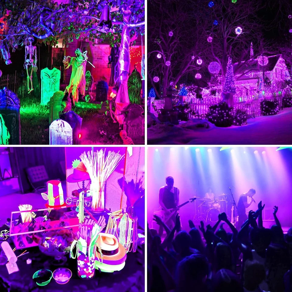 2PCS 30W UV Black Lights LED UV Stage Blacklight Floodlight Party Club Halloween - Image 4 of 4