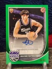 2025-26 Bowman Basketball Maxime Raynaud Auto Green /99 Rookie #RVA-MR RC