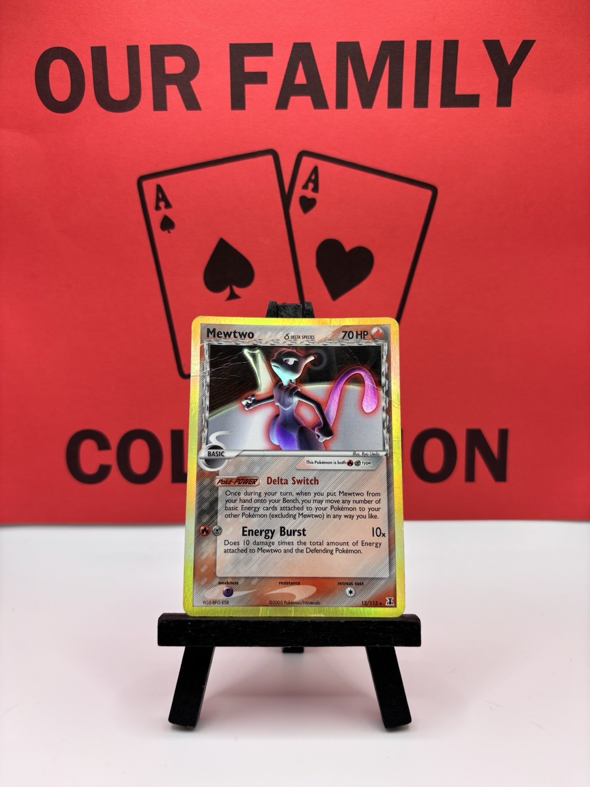 Mewtwo 12/113 Delta Species Holo Pokemon Card HP