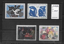Timbres Neuf : Série n° 1319 à 1322 - Tableaux Peintres Modernes - Neuf**  1961