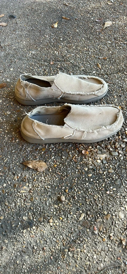 Zapatos Mocasines Crocs Santa Cruz Para Hombres Talla 10 Caqui Informales Clásicos de Lona Sin Cordones Foto 2 de 3