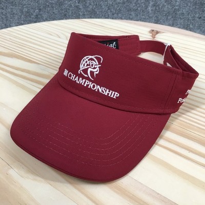 3M Championship Imperial  Visor Hat Unisex One Size Embroidered Logo Red