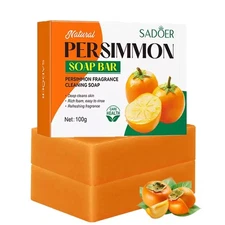 2PCS Persimmon Soap Bar Body Odor Control Deodorant Soap For Men & Women 100g