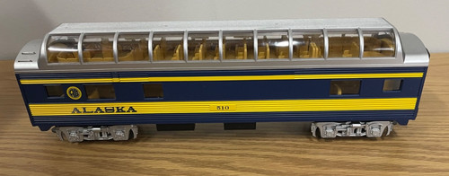 MTH Railking 30-4055 Alaska ARR Full Vista Dome vagón de pasajeros #510 tren calibre O | Zustand: Used