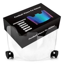Clear Football Helmet Visor Shield - Anti-Scratch Shatterproof Lens for Youth...