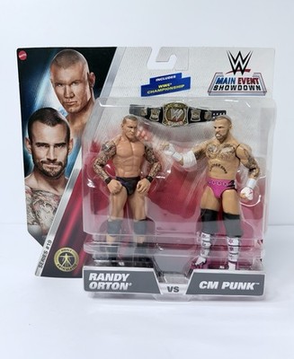 WWE Main Event Showdown Randy Orton vs CM Punk Series 19 2-Pack Figure Mattel