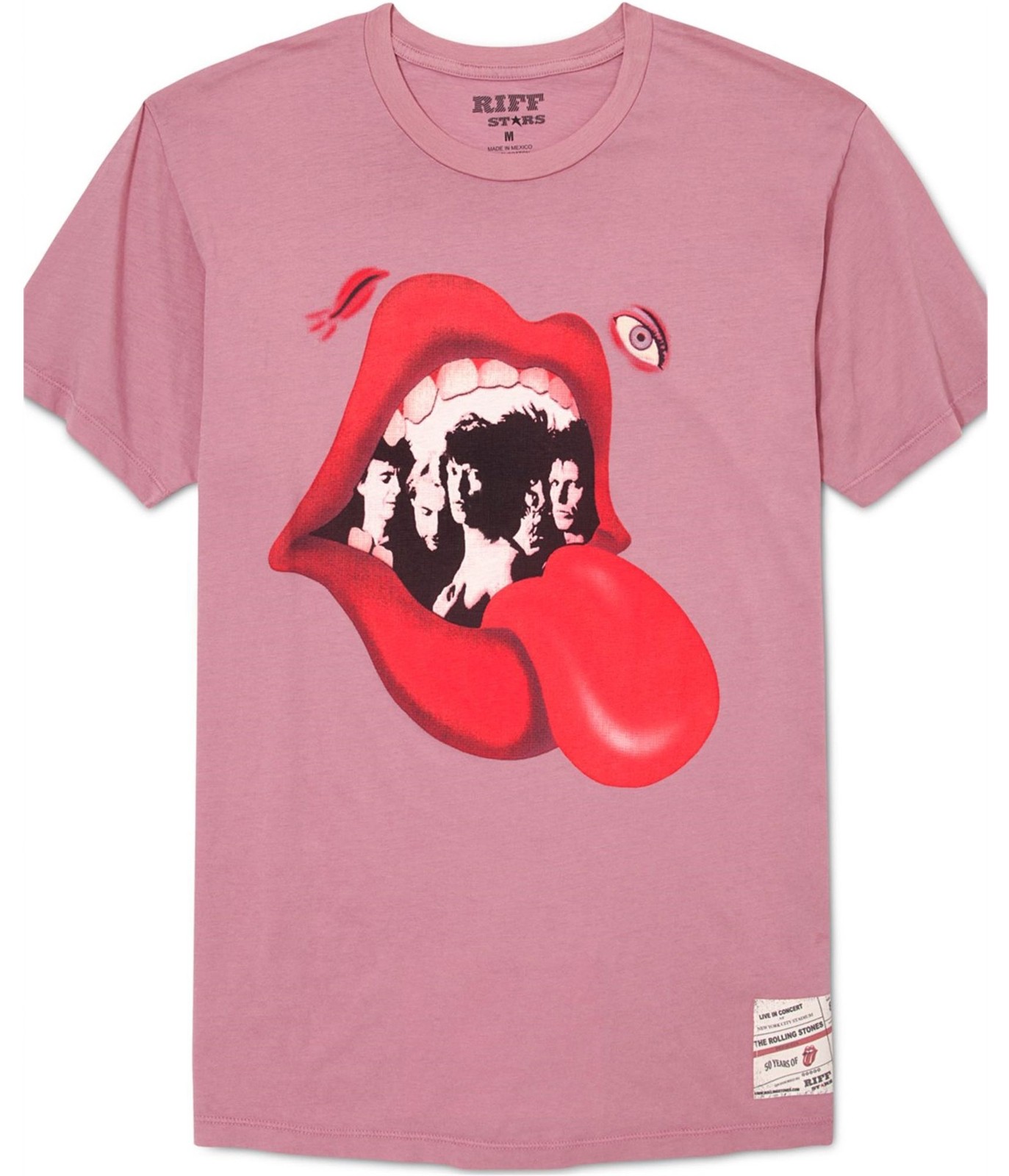 Мужская футболка Riff Stars RS Singles с графическим принтом, розовая, M 897190038319