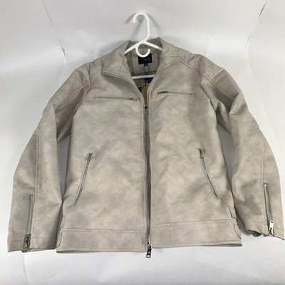 Marc Asher Suede Biker Jacket Light Brown Size 52 XL