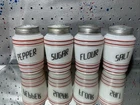 New ListingVintage Hazel Atlas Milk Glass Salt Pepper Flour Sugar Shaker Beehive Red/black