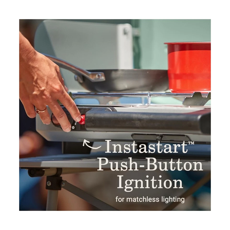 Coleman Cascade 328 Estufa de Camping de 3 Quemadores, Estufa Portátil con 28.000 BTU... Foto 4 de 4