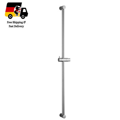 Shower Rail 100 cm Wall Mount Adjustable 60-100 cm Chrome Hand Shower Holder