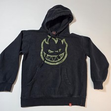 Vintage Spitfire Wheels Skateboard Hoodie Pull Over Skate The End Size Small