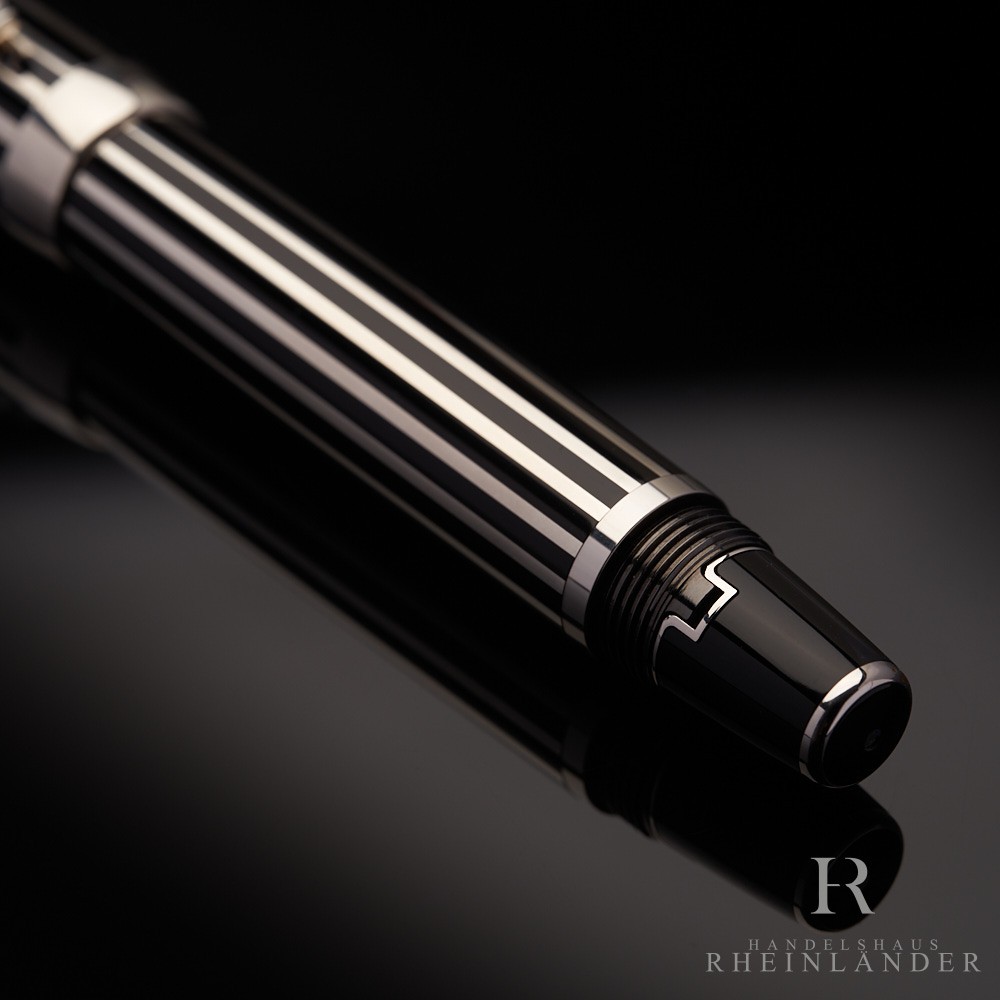 Montblanc Boheme Crystal Platinum Plated Line Fountain Pen Füller