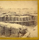 1860s CIVIL WAR STEREOVIEW PHOTO OF FALLEN CONFEDERATE SOLDIERS AT PETERSBURG