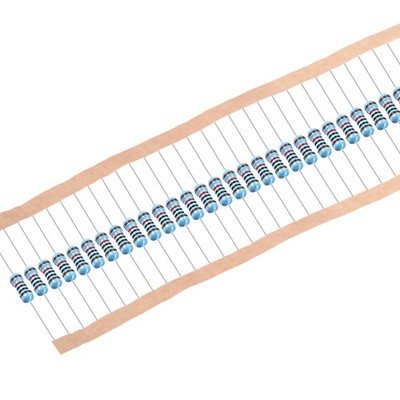 100 Stk.Metallfoile Widerstand 0,5W 1% Toleranz 5 Farbe Band 1/2W 10K ohm