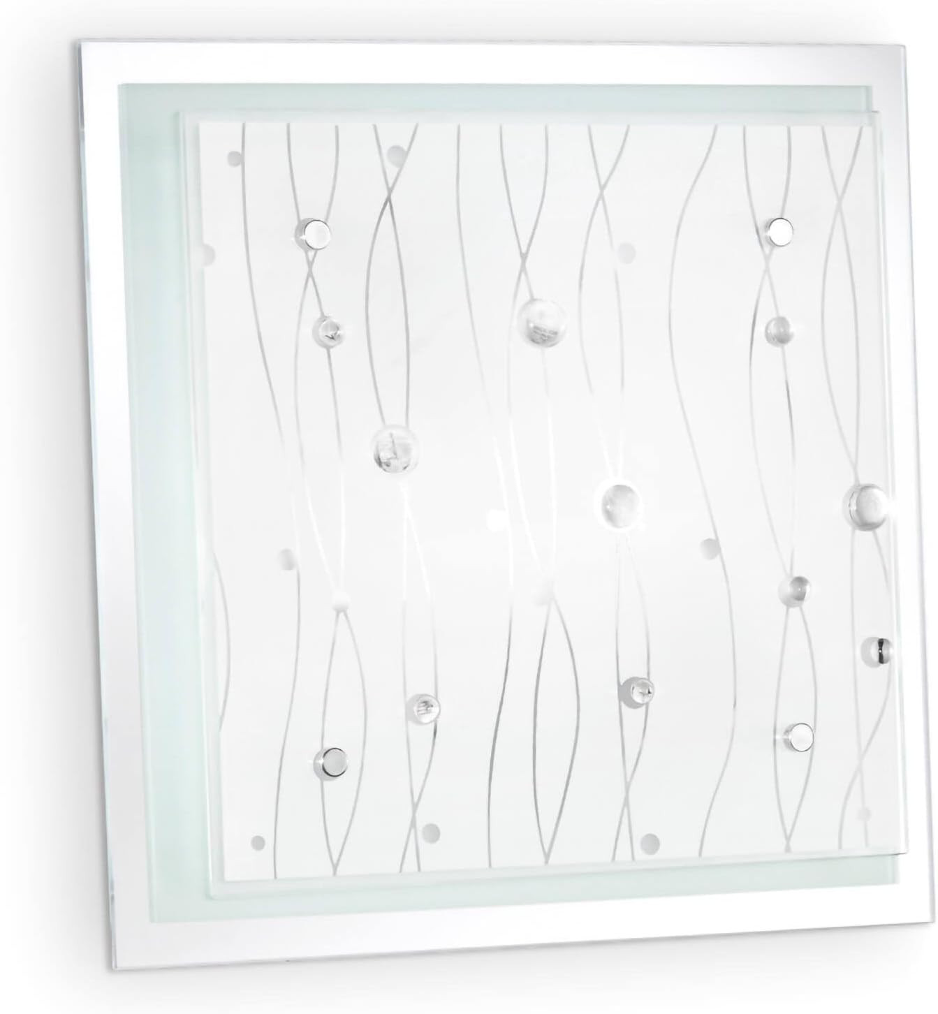 Installazione Lampada OCEAN PL2 Ideal Lux - Applique Soffitto Vetro