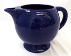Vintage Fiesta Homer Laughlin Older HLC Ice Lip Pitcher Water Jug Cobalt Blue