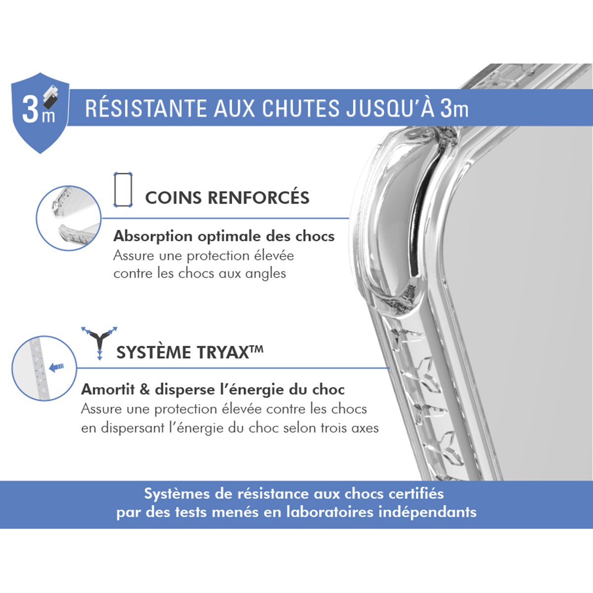 Coque iPhone 16 Pro Max AIR renforcée transparente antichoc