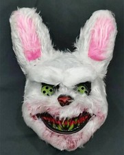 Masque Halloween De Lapin Sanglant Animal En Peluche Fantôme Horreur Effrayant