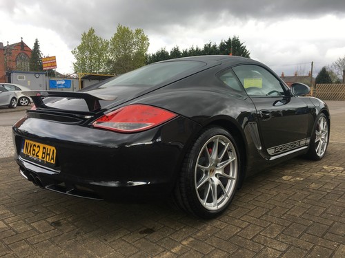 2012 62 PORSCHE CAYMAN R BLACK + LOW MILES + RARE MANUEL 1 OF 100+ FINANCE + PX - Picture 4 of 12