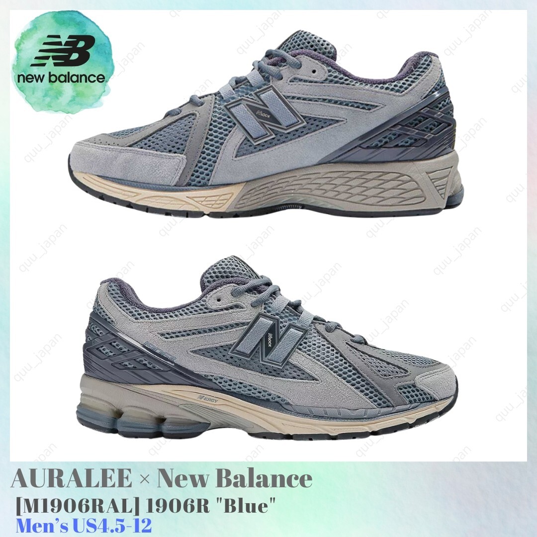 AURALEE × New Balance 1906R Blue 27.0 AURALEE x New Balance 1906R Blue M1906RAL Men's US4.5-12 NEW | eBay