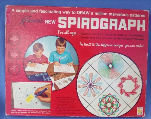 VTG 1967 KENNER SPIROGRAPH IN ORIGINAL BOX ORIG BOX & INSTRUCTION BOOK #401