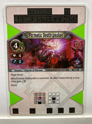 1x Parmetic Deathspeaker EOJ SET2 #120 PS3 Eye Of Judgment English Promo A2 r