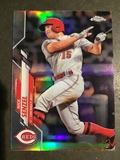 2020 Topps Chrome Nick Senzel Base Refractor Cincinnati Reds