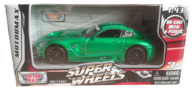 MotorMax Mercedes AMG GT3 Green 1:43 Scale 4 Inch Diecast