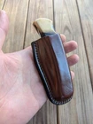 leather sheath  for Buck 110 /  case with belt clip / knife not for sale