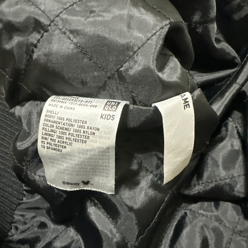 Uniqlo Disney Mickey Mouse World Tour' Bomber Jacket Unisex Kids Sz 11-12 Tokyo - Picture 14 of 15