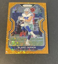 2020 Panini Prizm Football Blake Jarwin Orange Disco #152 Dallas Cowboys