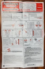 Transformers Cybertron Galaxy Force Vector Prime Instruction Sheet Hasbro 2006