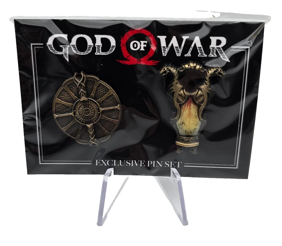2018 Loot Crate Loot Gaming God of War Pin Set Exclusive Limited Edition New - Image 2 of 4