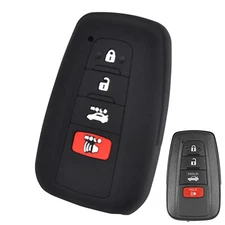 4 Button Car Key Fob Case Cover For Toyota Highlander Corolla Camry Hybrid 2018'