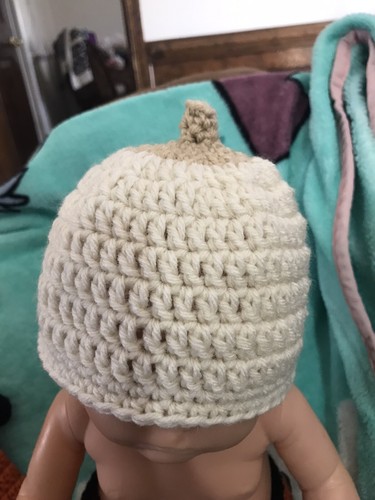 Baby Beanie Hat, New handmade to order, breastfeeding, Size 0-12 Mo - Picture 5 of 6