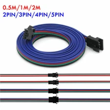 2/3/4/5Pin  Extension Connect Cable Wire for WS2811 WS2812B RGB RGBW LED Strip