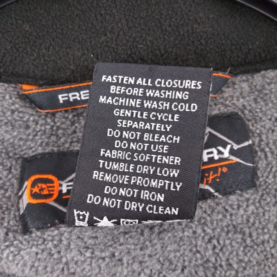 Sudaderas Free Country Para Hombre 2XL Gris Manga Larga 1/4 Cremallera Foto 4 de 4